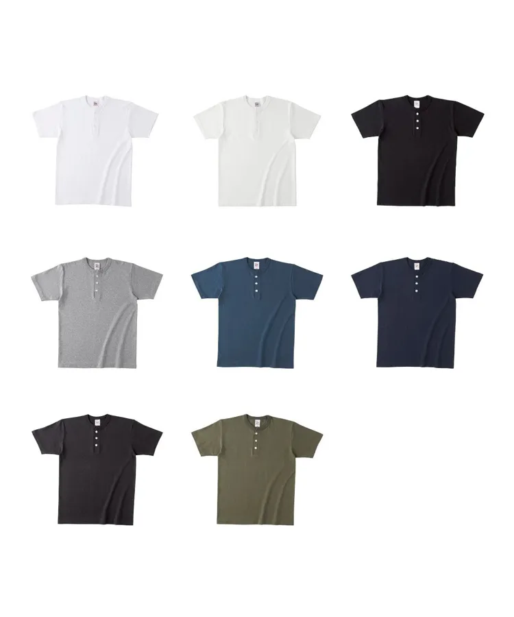 OE1120 OEマックスウエイトヘンリーネックTシャツ の写真2