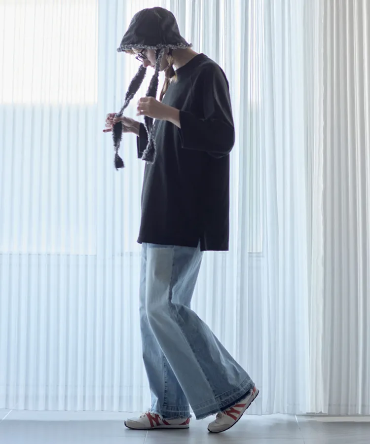 OE1250 オープンエンドリラックスフィットラグランTシャツ の写真2
