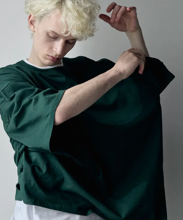 OE1401 OEメンズオーバーTシャツ の写真2