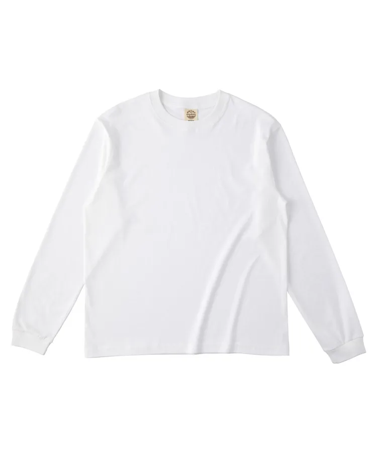 OGL-914 オーガニックコットンロングスリーブTシャツ(リブ有り)